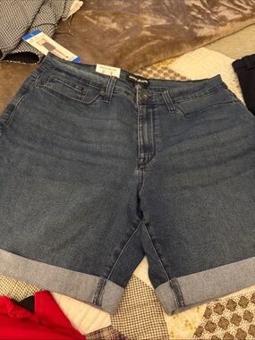 DKNY Dark Blue Denim Jean Shorts
